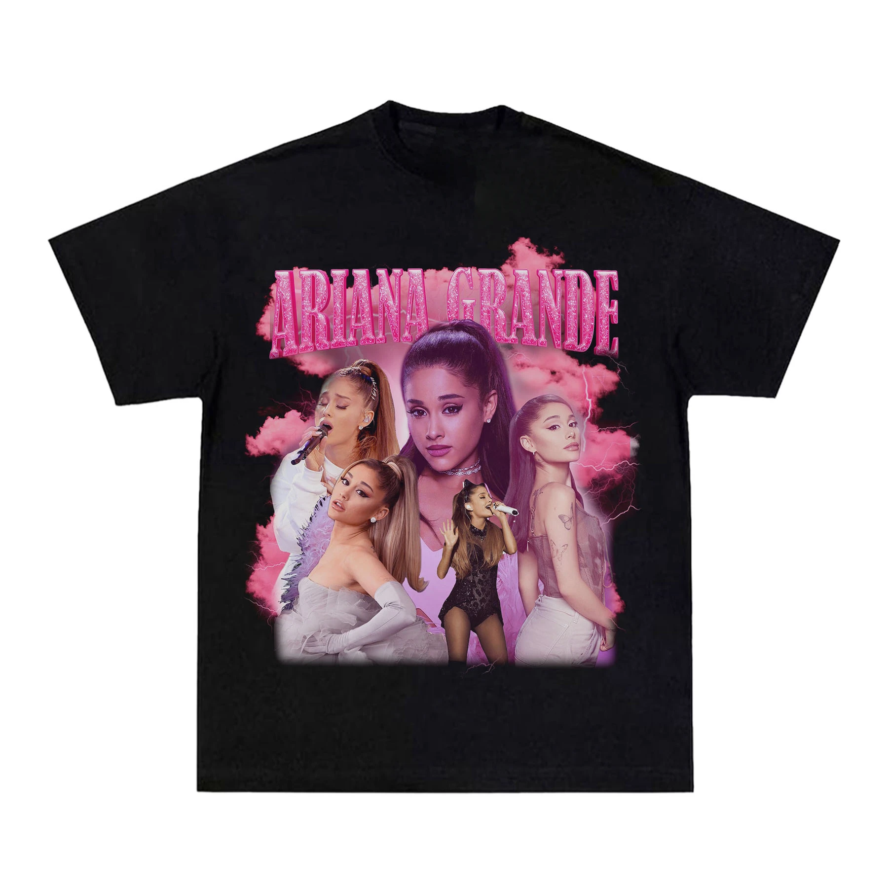 

Летняя мужская футболка Ariana Grande Vintage T A Girl в стиле хип-хоп с коротким рукавом, как футболка высокого качества, люксовый бренд, продажа, популярный стиль Ins