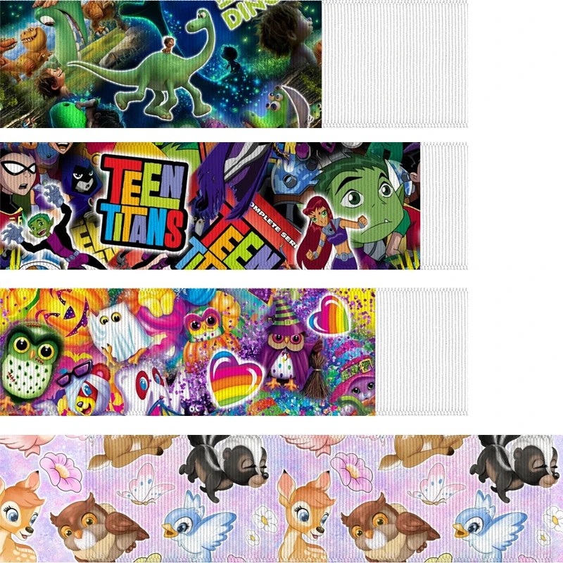 Cartoon character 7/8inch 1inch 1.5inch 2inch 3inch printed grosgrain ribbon Sewing Bow-knot Crafts material R4575