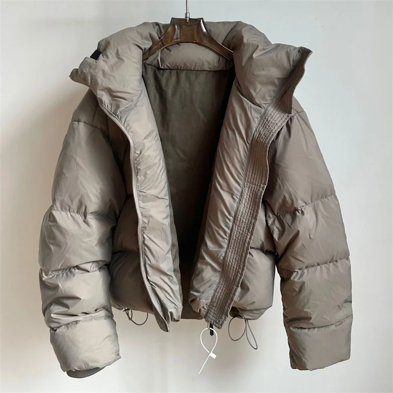 سترة شتوية نسائية 2025 جديدة 90 بطة بيضاء مملوءة أسفل سترة عالية الرقبة يندبروف معطف سميك y2k أسفل معاطف معاطف منتفخة #1