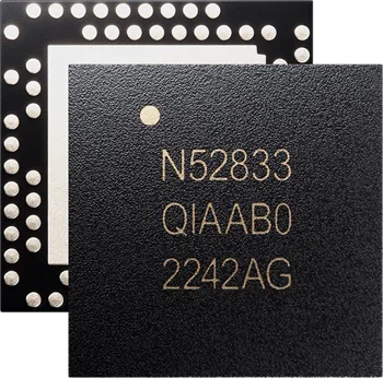 nRF52833 Nordic BLE 5.4 Module Thread Zigbee Mesh NFC 2.4GHz Arm M4F 512KB Flash USB 2.0 SMD
