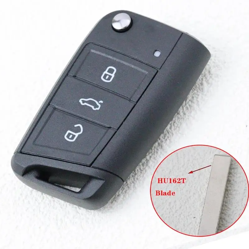 3-Tasten-Autoschlüsseletui-Gehäuse für Volkswagen Tiguan VW Golf 7 4 5 Mk4 6 MK7 für Skoda Octavia A7 für Seat Leon Ibiza-Schlüssel