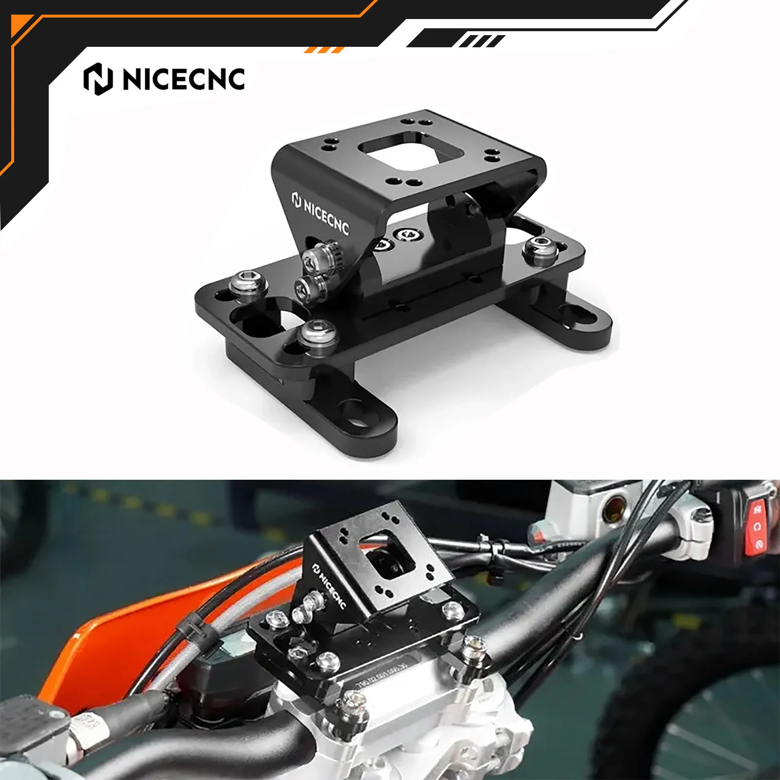 

NICECNC Navigation Bracket Phone GPS Holder For Honda CR125 CR250 CRF250R CRF450R CRF250X CRF450X CRF1000 CRF1100L Africa Twin