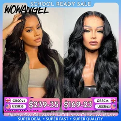 Wow Angel Glueless 250% Real HD Lace Closure Wigs 7X7/6x6/5X5 HD Closure Wig Body Wave Pre Plucked Human Hair Wigs For Women