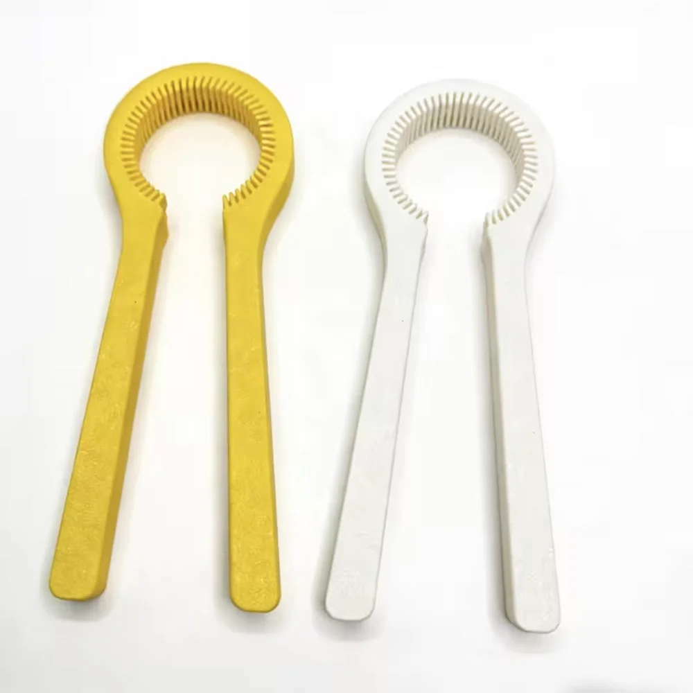 2 Pcs Multifunctional Non-Slip Bottle Opener & Cap Twister Handed Operation, Plastic Tool for Lids
