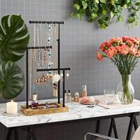 Adjustable Jewelry Display Stand, Necklace Bracelet Earring Watch Jewelry Table Storage Organizer,Best Gift On Valentine's Day