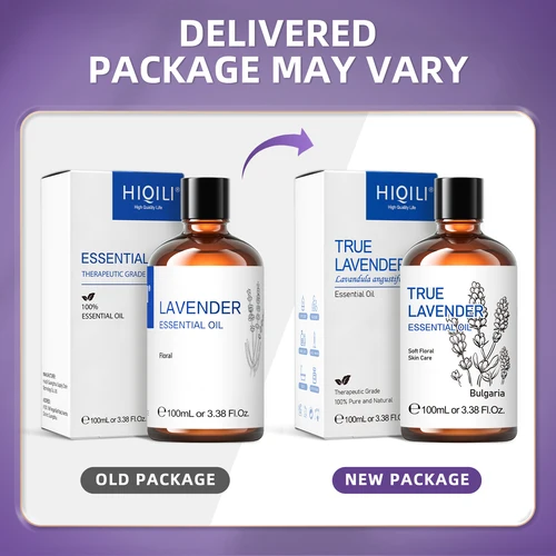 Imagen 2 del producto HIQILI 100ML aceites esenciales de lavanda verdadera para difusor humidificador masaje aromaterapia aceite de Aroma Natural puro para fabricación de velas