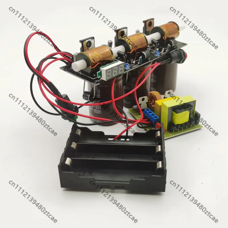 High Voltage Integrated Electromagnetic Gun Multi-Stage DIY Coil Gun Kit Physics Experiment Teaching Science Model