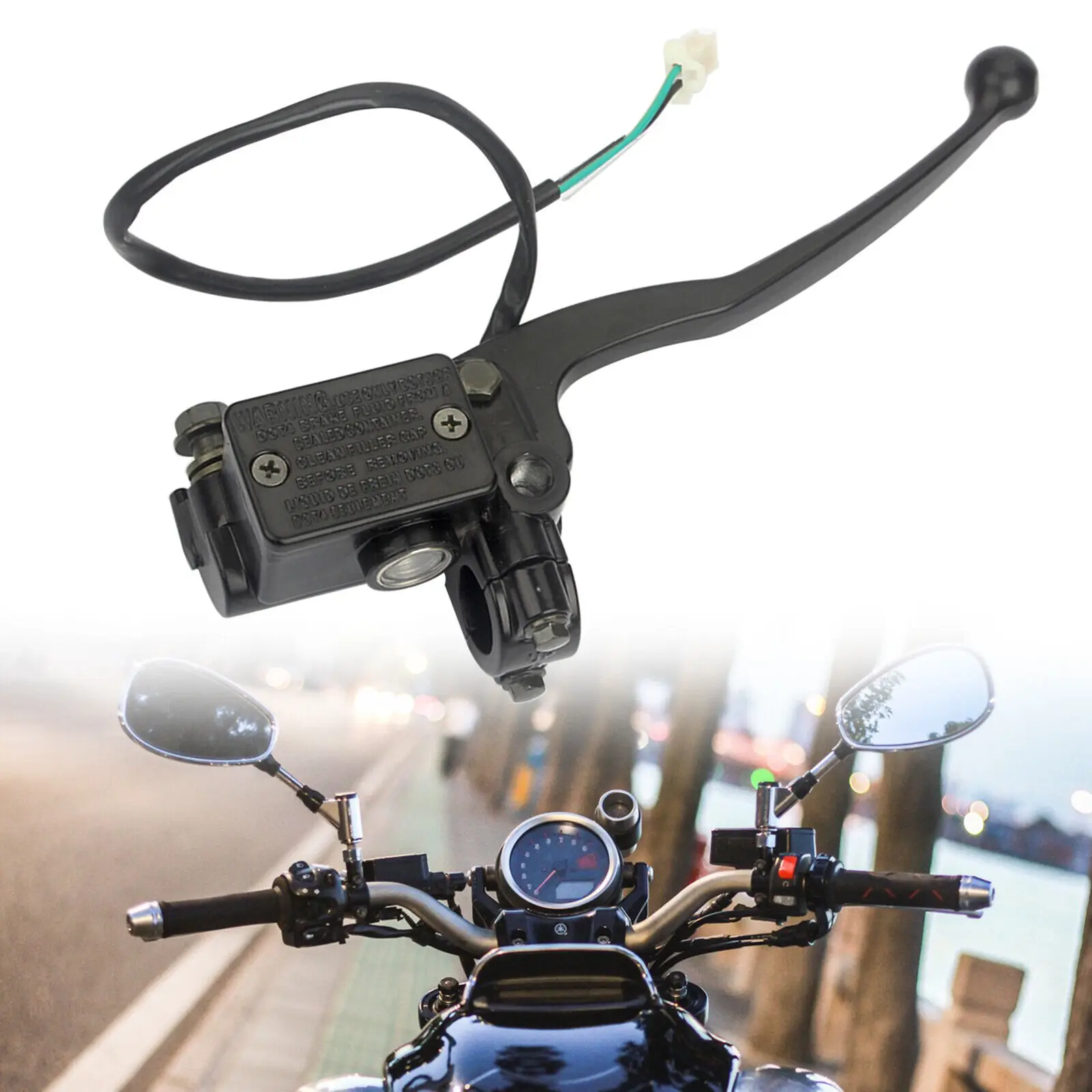 

Motorcycle Brake Pump Front Clutch Brake Master Cylinder Reservoir Lever For Yamaha 125ha YBR125 125cc Motorcycle Accessories