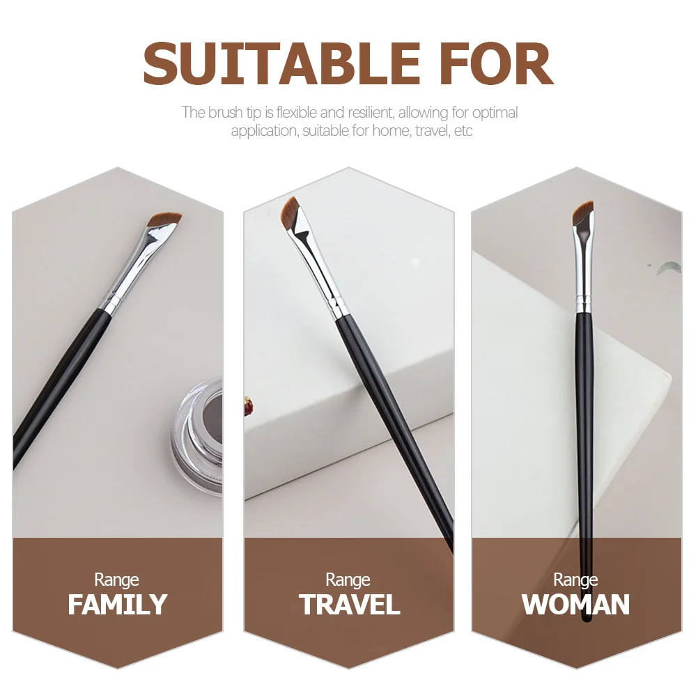 6 stuks wenkbrauwborstelset schuine eyeliner concealer oogmake-up kwasten voor professioneel of beginnersgebruik dunne platte wenkbrauw oogschaduw