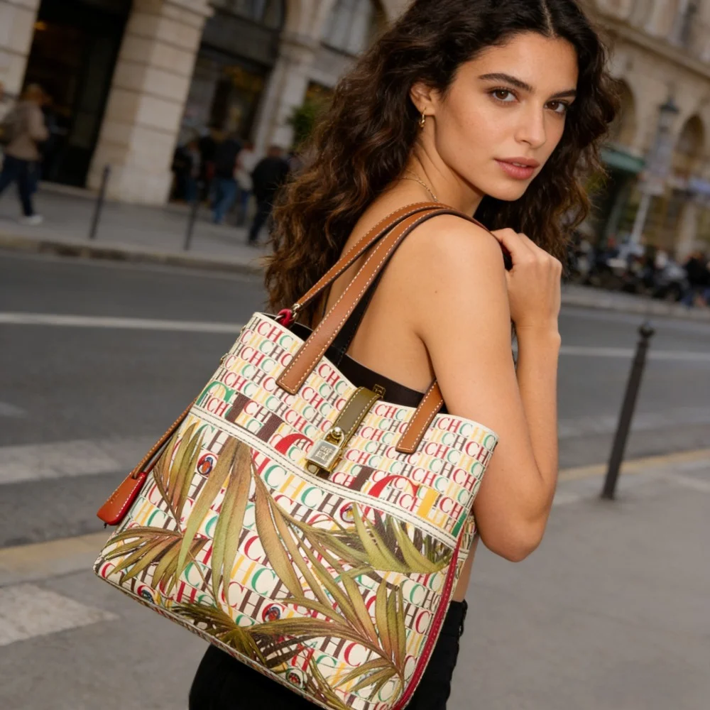 

CHHC Women Crossbody Bag 2026 New Fashion Letter Print Design Shoulder Bag Premium Feel Multi Function Tote Bag