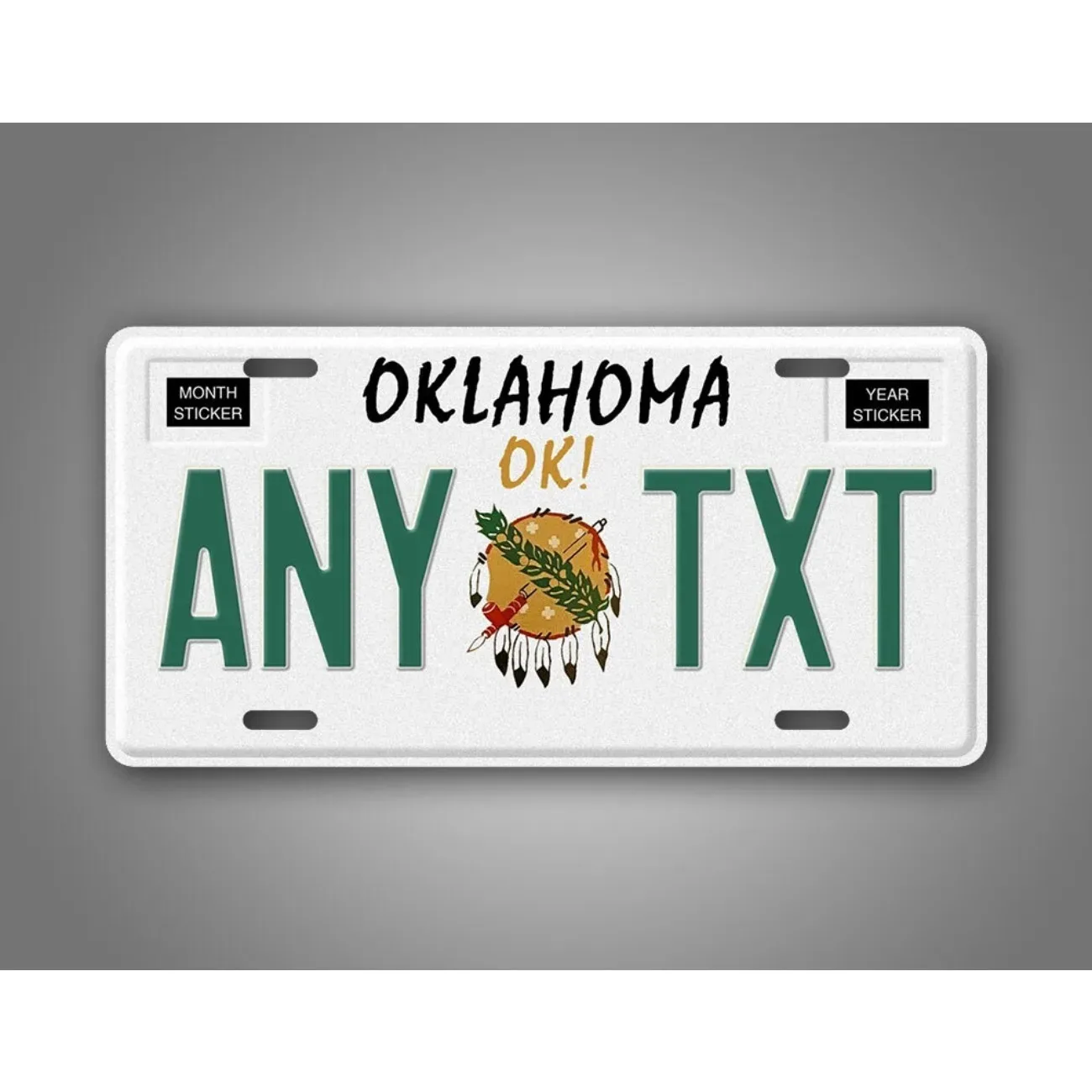 Oklahoma Native America Themed Wall Plaque, Personalized Custom Home Decor Ornament (Only Decoration)