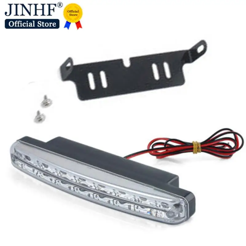 1PC 8 LED Daytime Running Light Cars DRL The fog Driving Daylight Head drl lamps For Automatic Navigation Lights Singnal Lamp