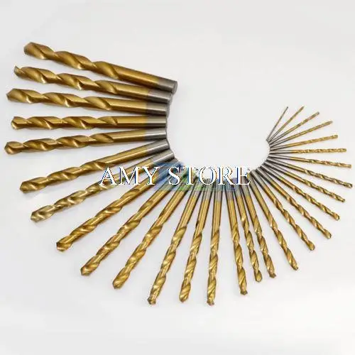 

5Pcs 5.2mmTitanium Coated Profestional Straight Shank Twist HSS Drill Bits New