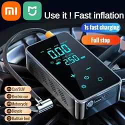 XIAOMI MIJIA Wireless Air Pump 150psi Touch Screen Electric Tire Inflator For Car Bicycle Motorcycle Mini Air Compressor