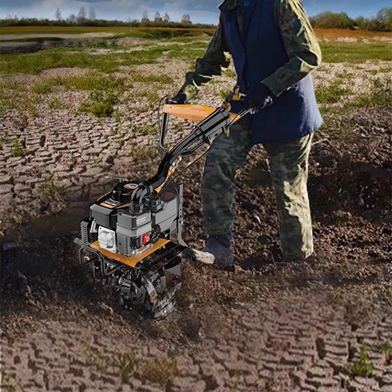 2.7KW Micro Tillage Machine Front Tine Forward And Reverse Rotating Gas Garden Tiller H450