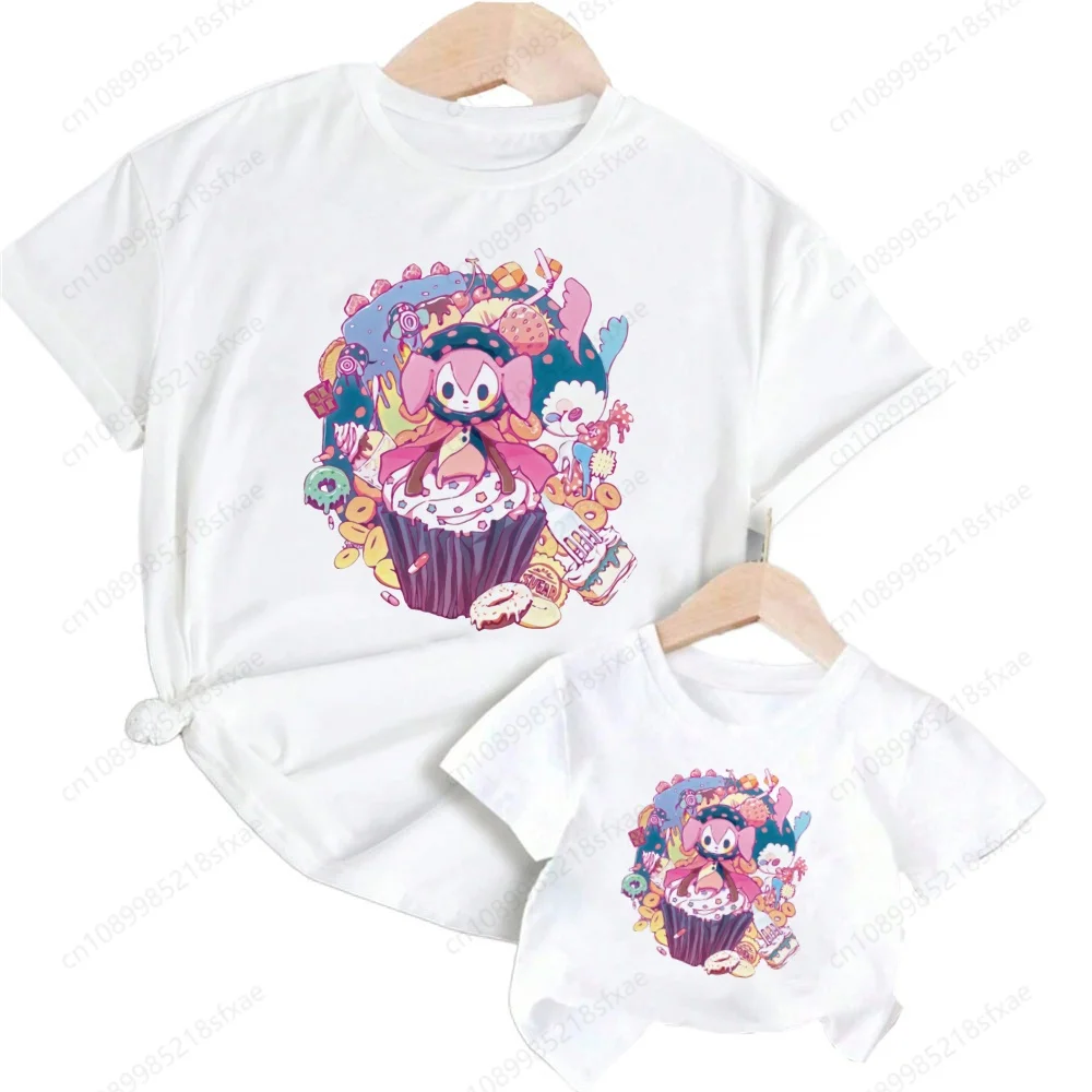 Puella Magi Madoka Magica Kids Tshirt Girls White Tops Cartoon Printed Casual Short Sleeve Kids Baby T-shirt Children Clothes