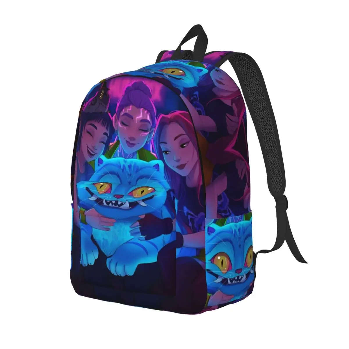 Kpop Demon Hunters Huntrix Tiger Backpack for Men Women High School Business Daypack Laptop Computer Shoulder Bag Outdoor