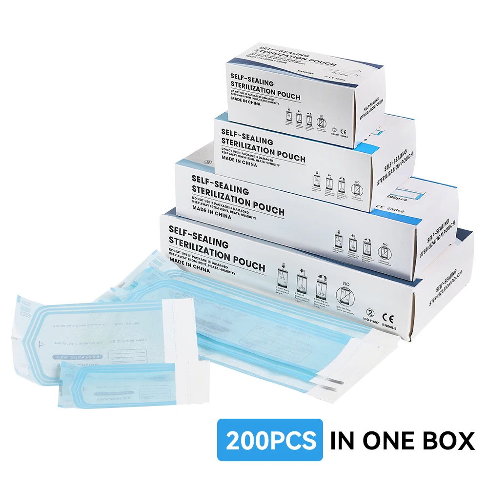 

10/20PCS Disposable Self-sealing Sterilization Pouches Bag 5 Sizes Tattoo Accessories Supplies Self-adhesive Clean Bags