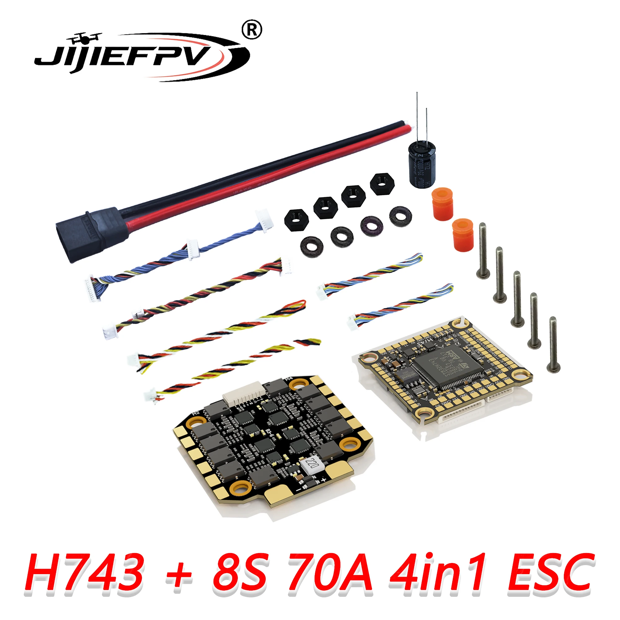 H743 Flight Controller Support BetaFlight Ardupilot FC H743 Stack 12S 70A 4-in-1 ESC voor 5 inch DJI RC FPV freestyle drone DIY onderdeel