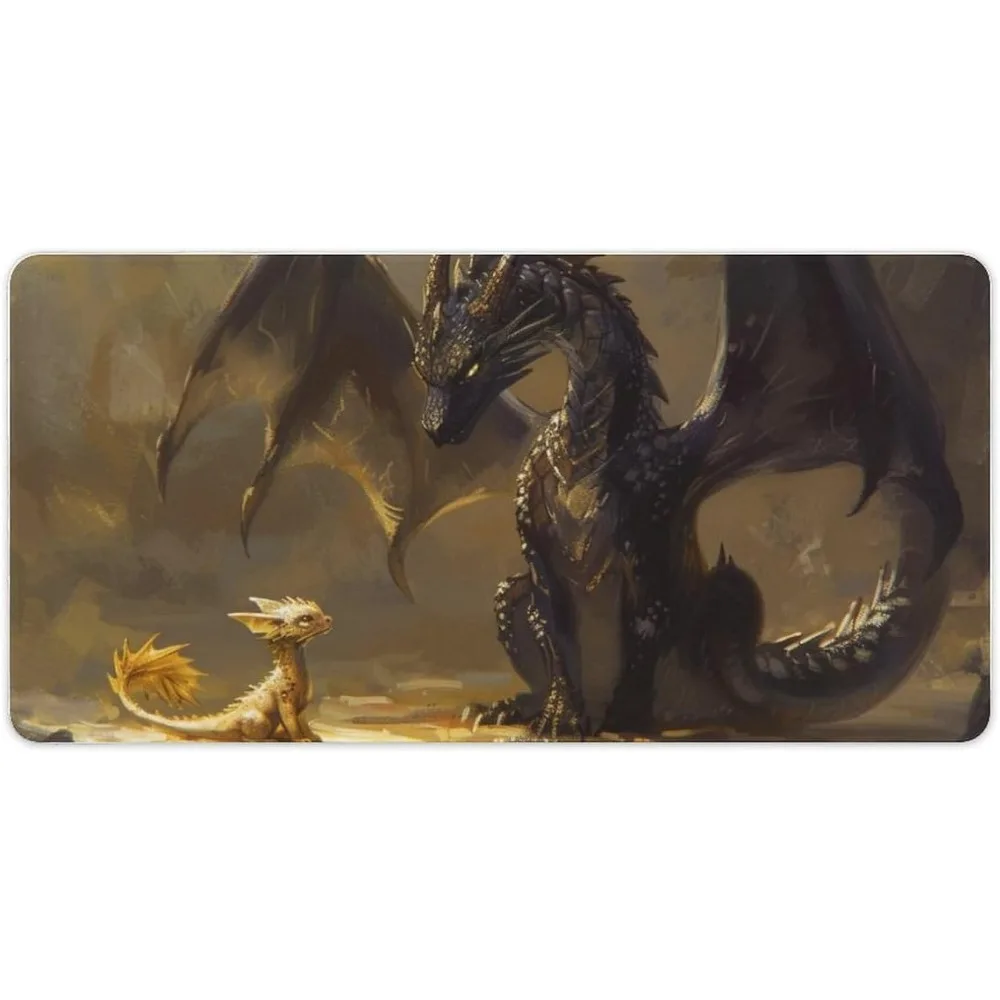 Dragon mouse pad, with a dreamy style, a non-slip rubber base, and a bezel-less design, suitable for both gaming and daily use