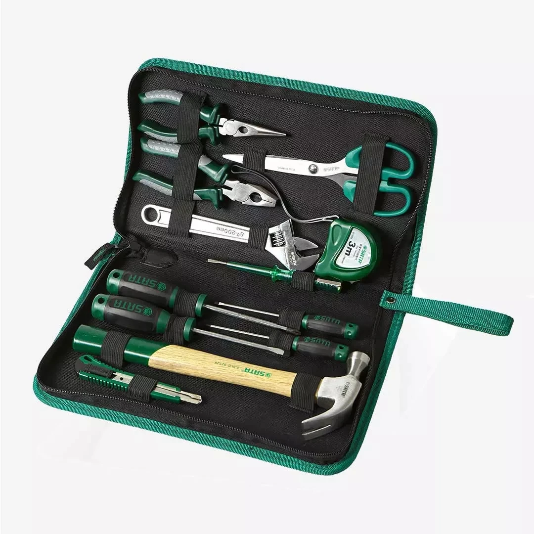 

12pcs Manual Hardware Toolbox Set Home Repair Plumber Kit Combination Set Hammer Wrench Screwdriver Hand Tool DY06018