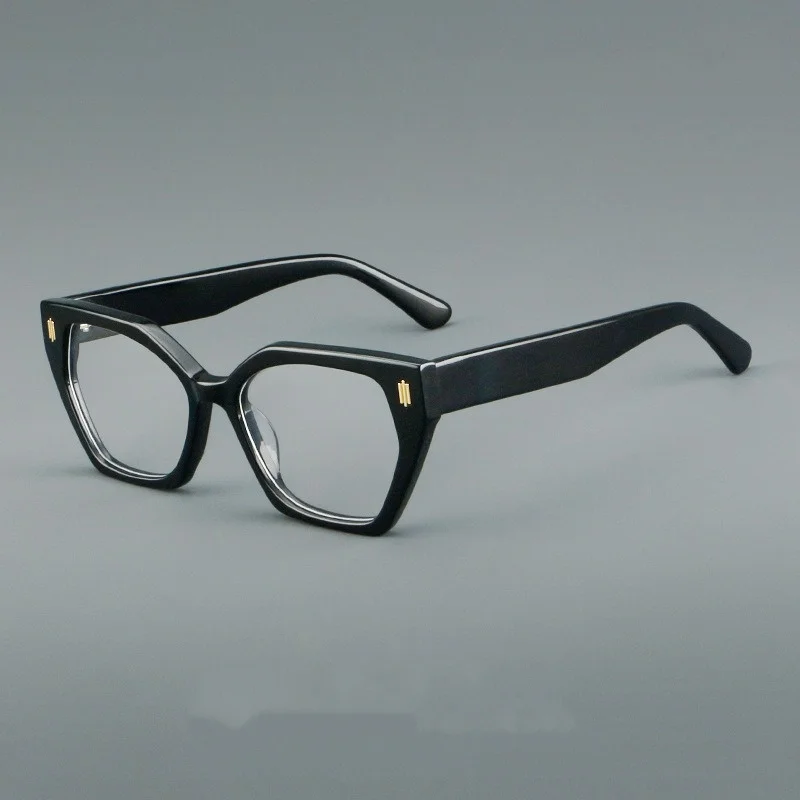 

Men Glasses Frame Fashion Thick Acetate Square Designer Brand Myopia Eyewear Handmade Optics Women Prescription Eyeglasses
