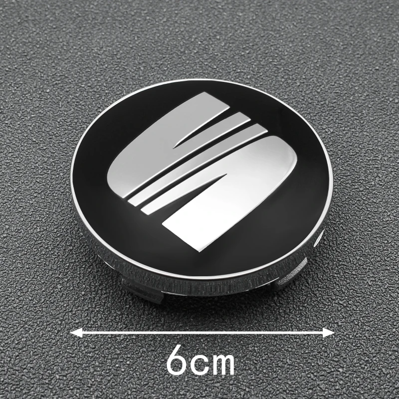 4pcs 60MM Car Emblem Wheel Center Caps Hub Rim Cover Badge For Seat Leon cupra MK1 MK2 6J 6F 1P 5F FR Altea Ibiza 2 Accessories