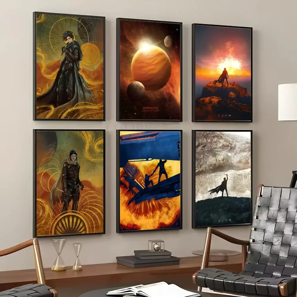 Classic Movie D-Dune Painting Calligraphy Cotton Canvas Wall Art Poster Quality Decor Painting for Home Decor