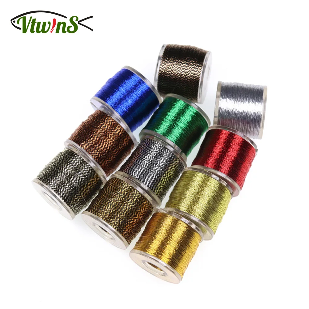 

Vtwins 100 Yards/Spool Metallic Guide Wrapping Fishing Line Thread Strong Nylon Fibers Repairing DIY Fishing Rod