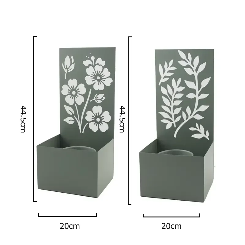 for   Wall Mounted Wrought Iron Crafts Wall Lamps Potted Plants and Candlesticks  Home Wall Decoration