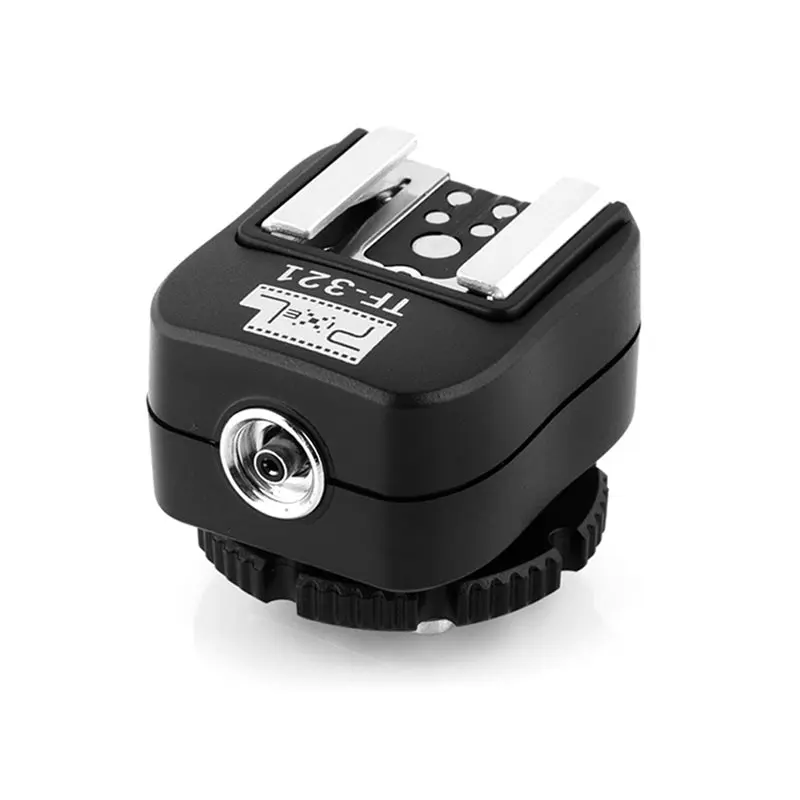 2X PIXEL TF-321 TTL For Canon Hot Shoe Converter To PC Sync Socket Convert Adapter