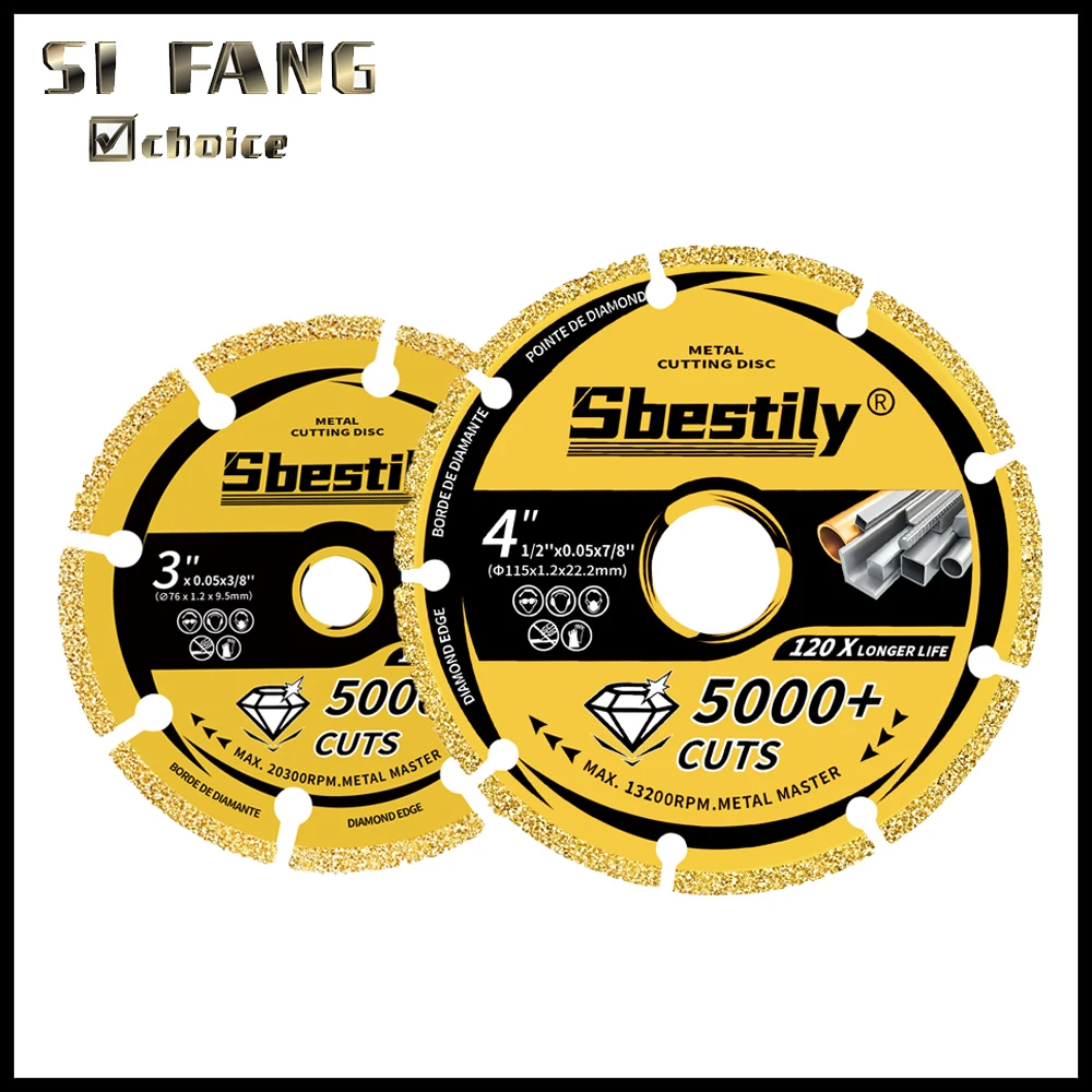 

Алмазный отрезной круг по металлу, отрезной круг с 5000 + отрезами арматуры, стали, железа и INOX, 3/4", 5 дюймов.