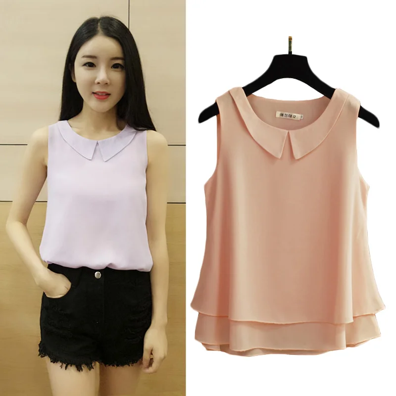 

Plus Size Summer Chiffon Babydoll Dress Loose Fit Sleeveless Tank Womens Casual New Arrival Clothing BANERDANNI M-5XL Top básico