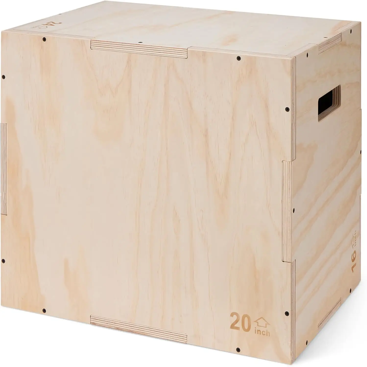 

Plyometric Jump Box for Home Gym, Adjustable Height Plyo Box for Fitness Training