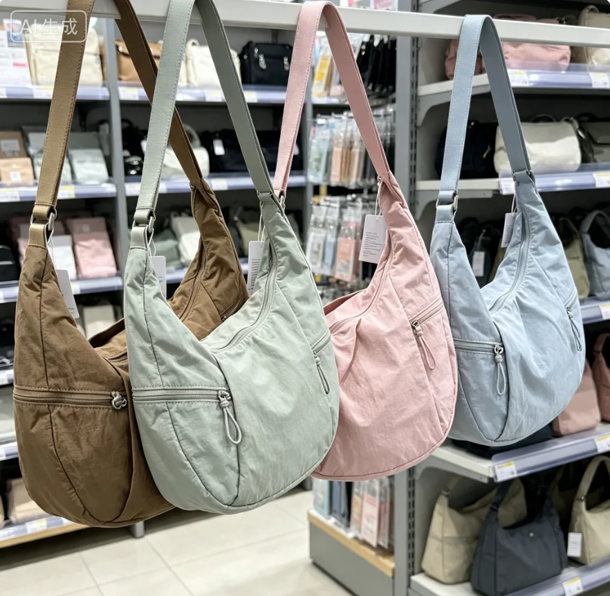 กระเป๋าสะพายไหล่ทรงโค้งขนาดใหญ - Hobo Bag Slouchy บทวิจารณ์และราคา