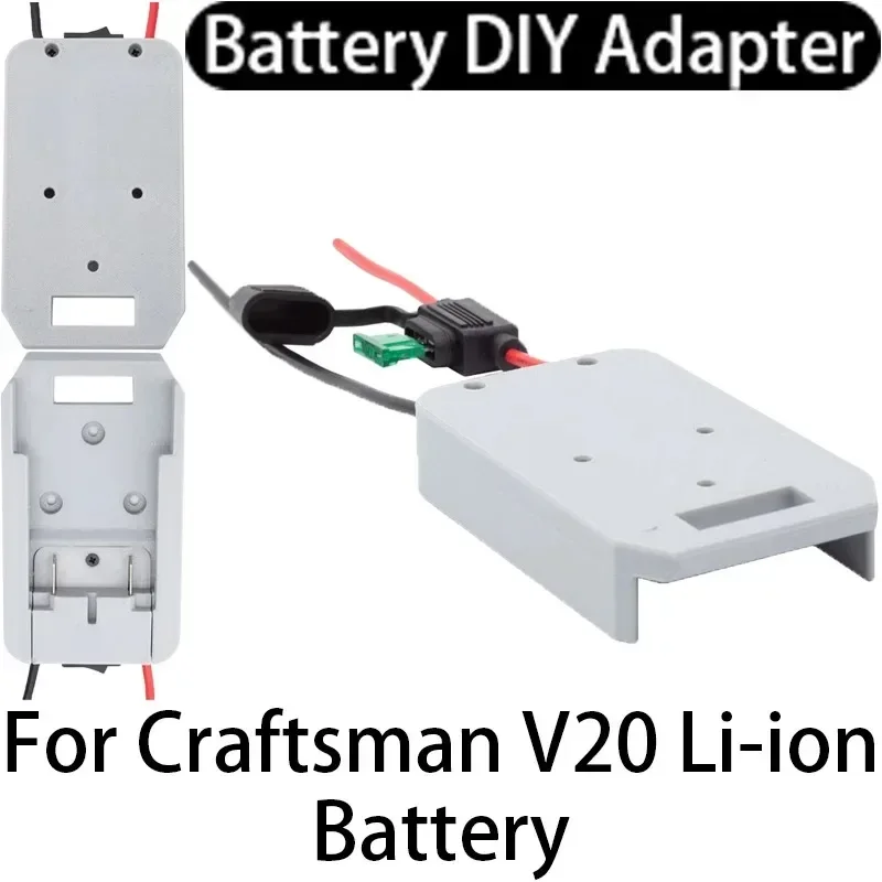 

DIY Adapter for Craftsman V20 Lithium Ion Battery Adapter Performancer Connector 14AWG DIY Adapter for Foy Machines, Cars