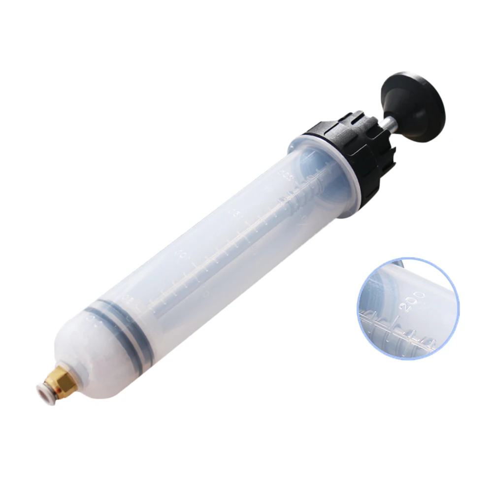 200ml/500ml Manual Fluid Extractor Portable Syringe Type Fluid Extraction Hand Pump Dispenser Transparent Plastic Kit Auto Tools