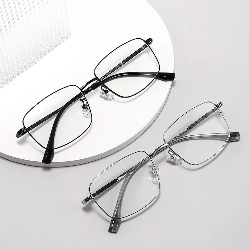 VICKI Ultra Light Anti-blue Light Business Square Frame Glasses Can Be Customized Prescription Multi-focus Glasses 30825Y