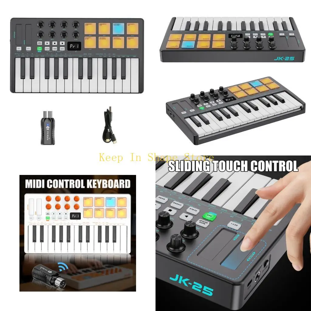 u1jc-–-controleur-midi-a-25-touches-clavier-dynamique-alimente-par-usb-production-musicale-essentielle