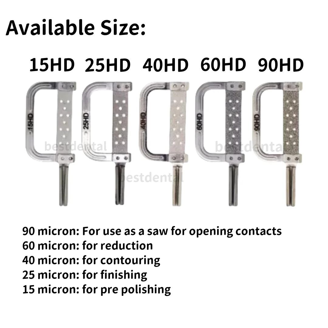 Dental Gap Saw Interproximal Reduction IPR Automatic Strip Holder Accurate Proximal Separation Easy Size Identification 15-90HD