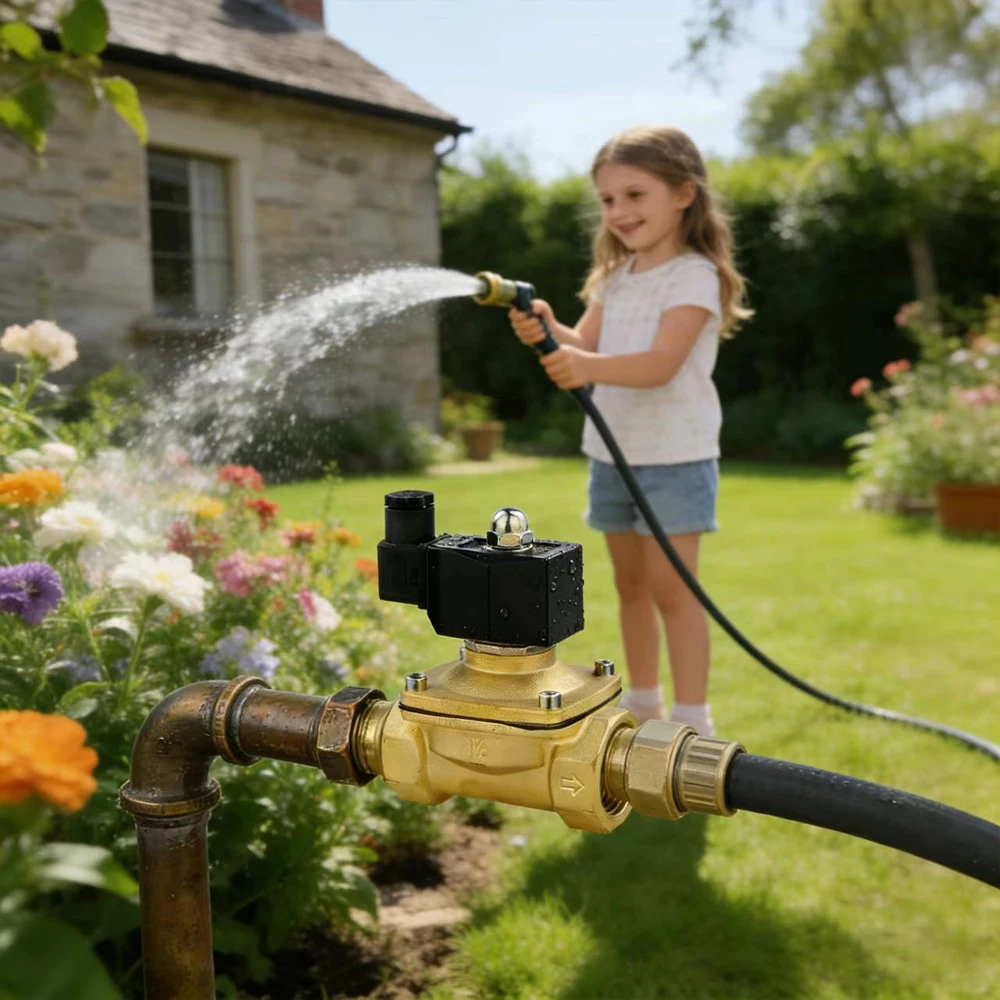 

Электромагнитный клапан из латуни с нормально закрытым проходом от 1/4 до 2 дюймов, 12В/24В постоянного тока, для воды, масла, воздуха, газа, 110В/220В, IP65