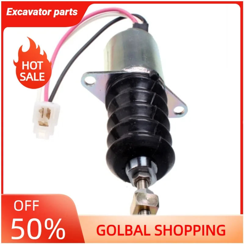 Electrovanne-d'arret-de-carburant-119629-66801-compatible-avec-yanmar-3tne88-12-volts