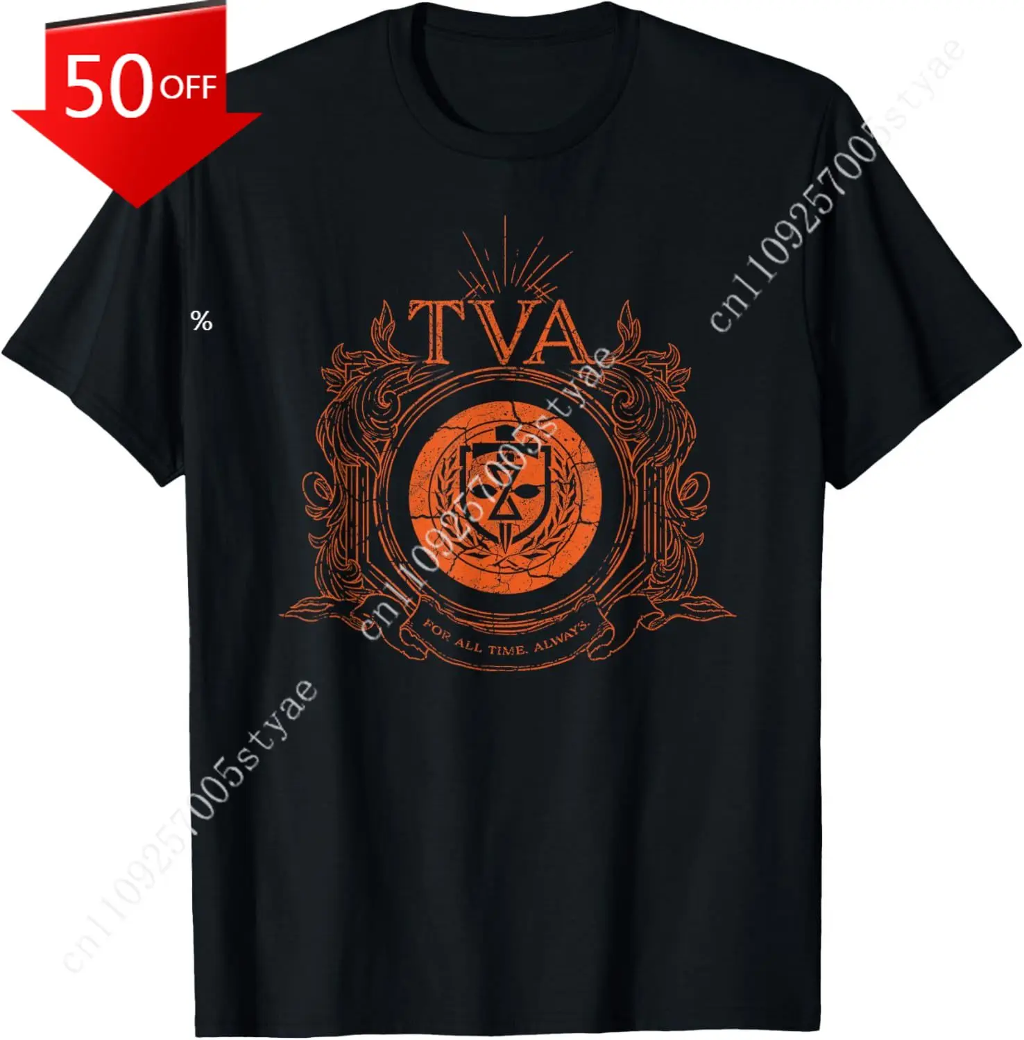 

Футболка с эмблемой ТВА (Тайм-Вайрс Энвижнс Аутдорис) Marvel Loki для мужчин и женщин