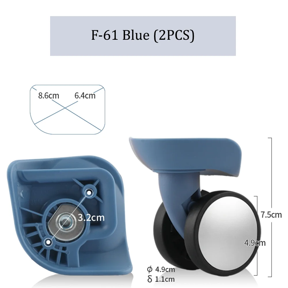 Accessoires de roue de valise F-61 Benlun, poulie de valise de chariot, roue de renfort silencieuse durable, roue de réparation de remplacement