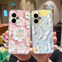 For Honor 400 Pro 5G Phone Case Pretty Flowers Transparent Soft TPU Silicone Shockproof Back Cover Shell For Honor 400Pro Fundas