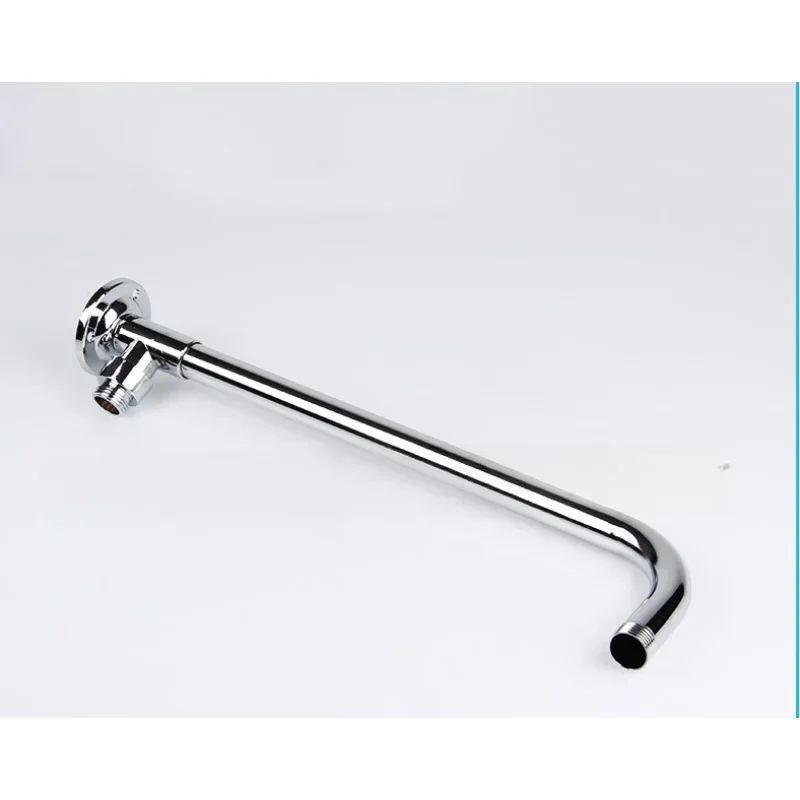 Stainless Steel Shower Arm Bottom Hose Wall Mounted Shower Head Extension Stainless Steel Shower Head Arm Bathroom Accessories