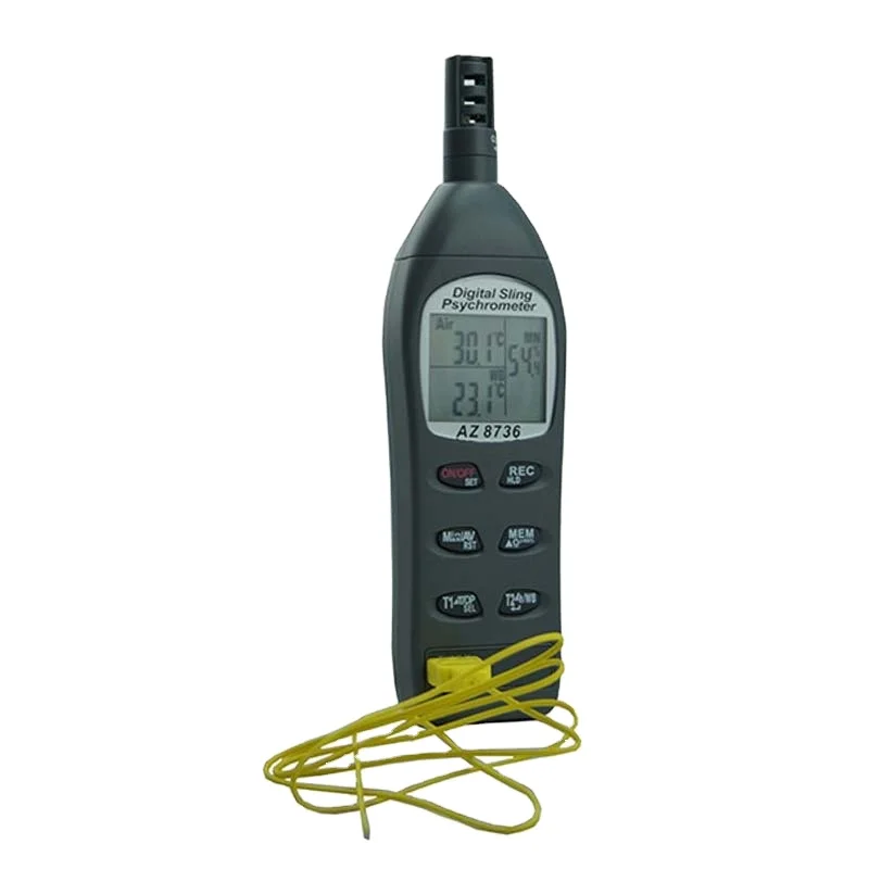 AZ8736 Digital Temperature and Humidity Tester with ABS Sensor Cover, Tripod Mountable