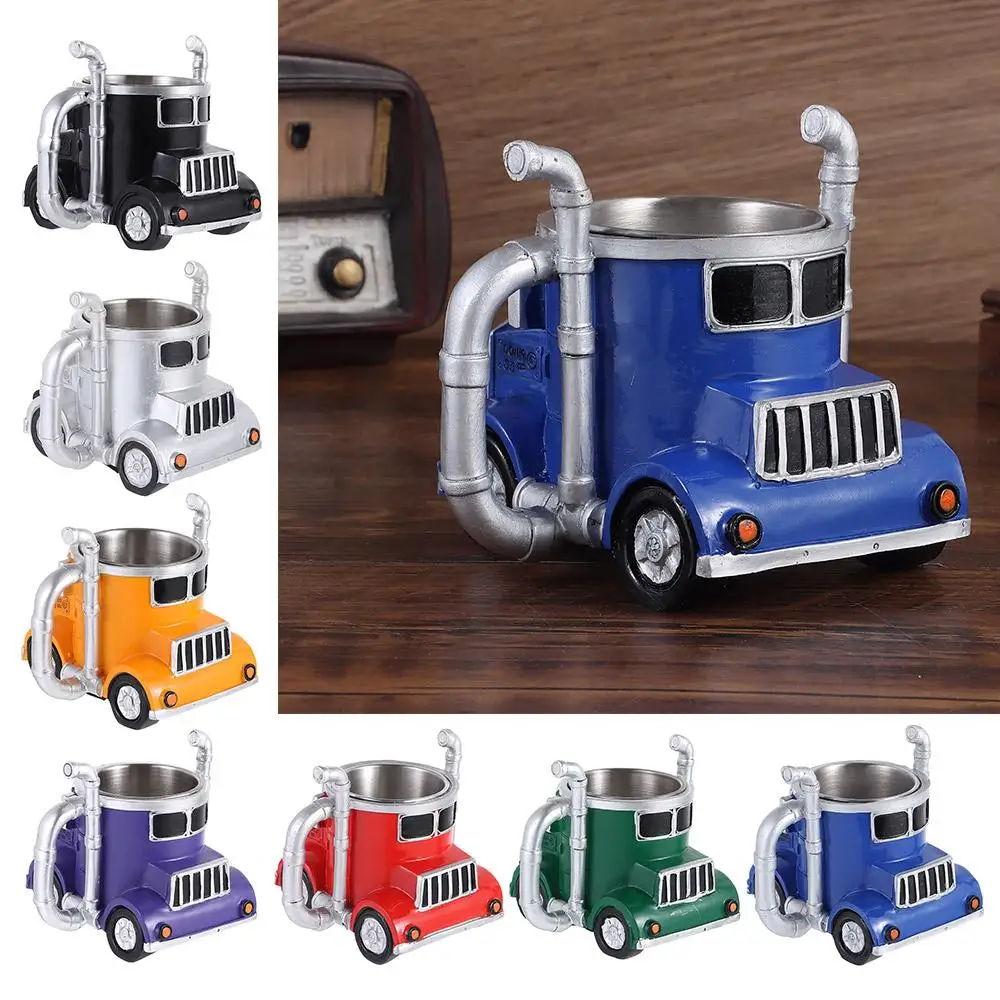 

New Durable Truck Coffee Mug 11 Ounces Semi Truck Coffee Cup Semi-trailer Shaped Handcrafted Semi-Truck Coffee Mugs For Men