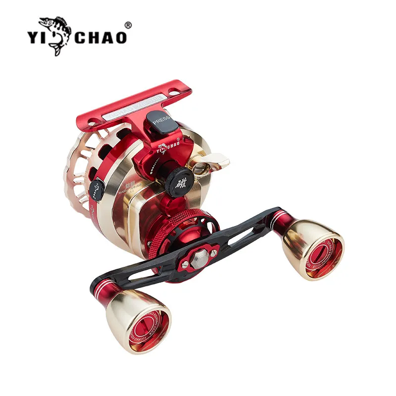YI CHAO Raft Fishing Reel Fourth Generation Magnetic Slow Descent Digital Display Metal For Bridge Raft Fishing Adult Anglers