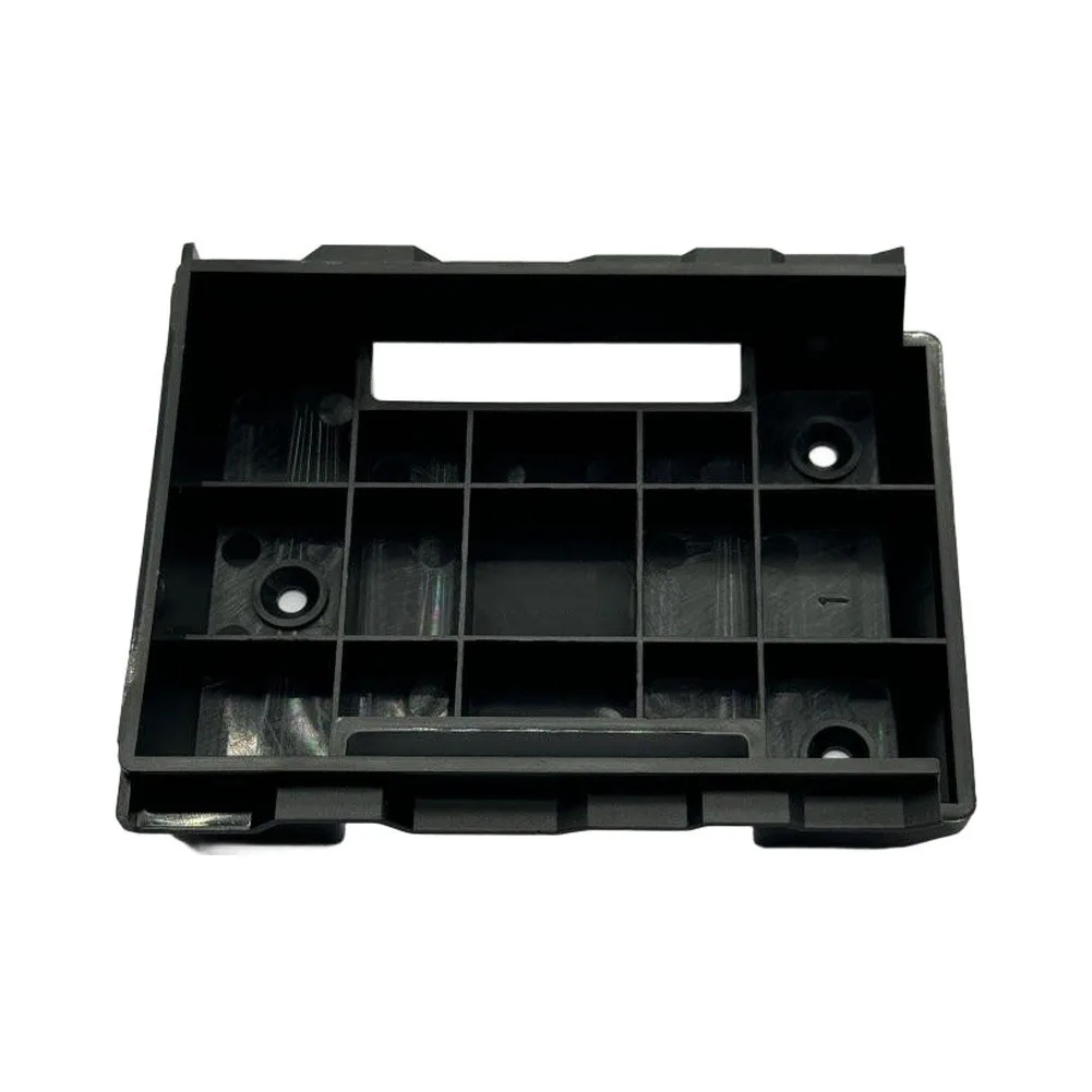Power Tool Organizer Drill Storage Holder For Garage Organization Black Robust Plastic Material Secure Tool Support